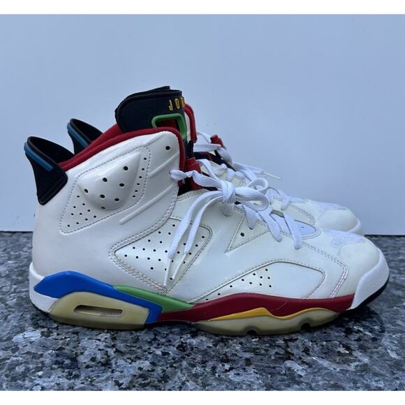 Nike Air Jordan 6 Retro Beijing Olympic White Sneakers Men’s SZ 10.5 {325387-161 main image 7